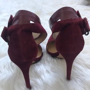 L.A.M.B. Shoes - Wine-Colored Suede Pumps L.A.M.B. Shoes - Wine-Colored Suede Pumps